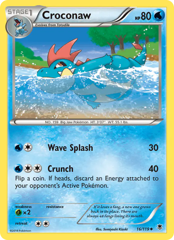 Carta Croconaw 16/119 de Phantom Forces