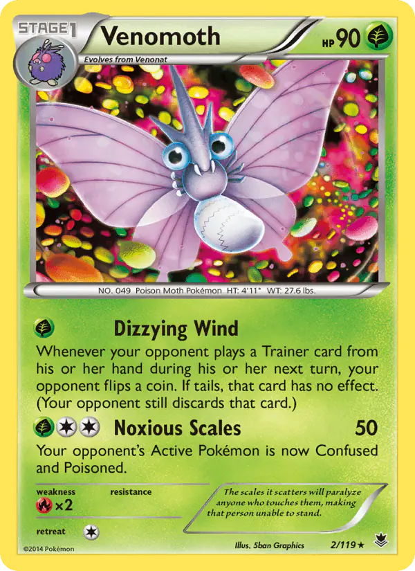 Carta Venomoth 2/119 de Phantom Forces