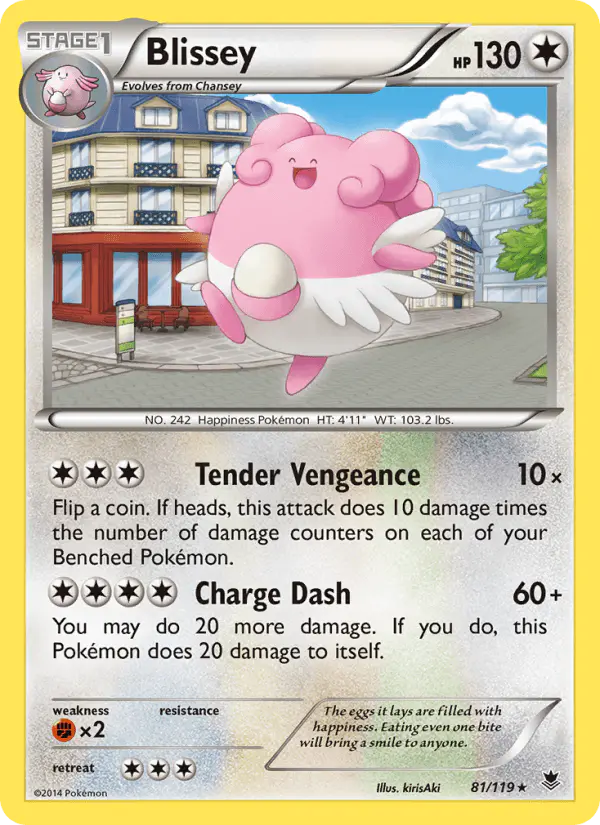 Carta Blissey 81/119 de Phantom Forces