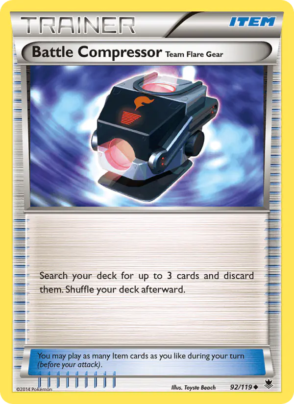 Carta Battle Compressor Team Flare Gear 92/119 de Phantom Forces
