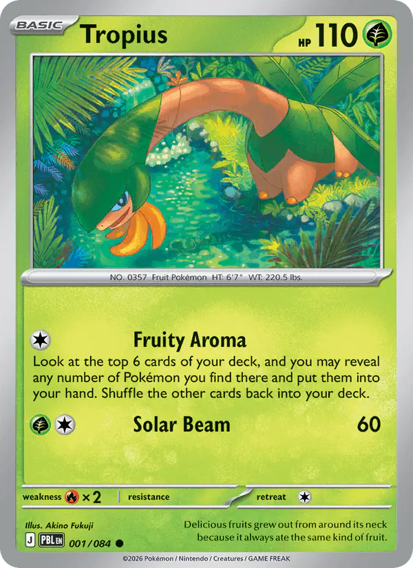 Carta Tropius 001/084 de Pitch Black