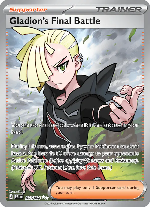 Carta Gladion's Final Battle 108/084 de Pitch Black