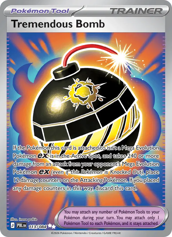 Carta Tremendous Bomb 113/084 de Pitch Black