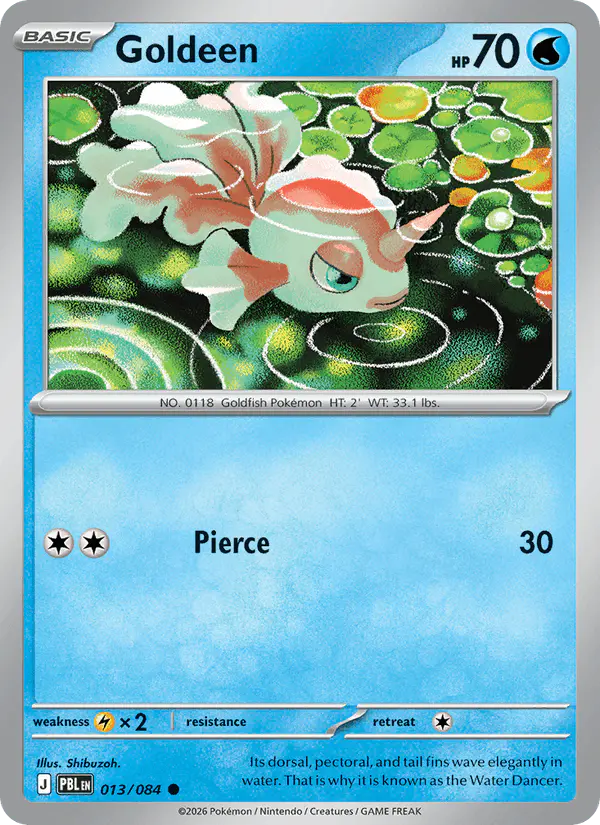Carta Goldeen 013/084 de Pitch Black