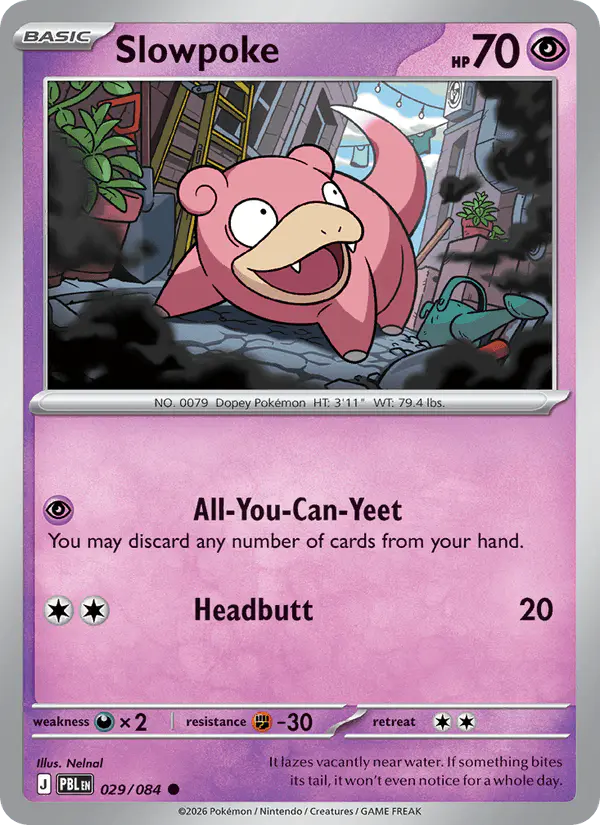 Carta Slowpoke 029/084 de Pitch Black