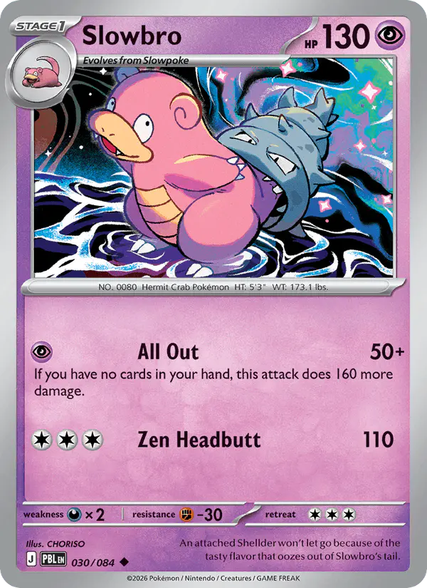 Carta Slowbro 030/084 de Pitch Black