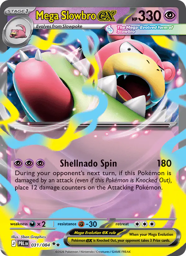 Carta Mega Slowbro ex 031/084 de Pitch Black