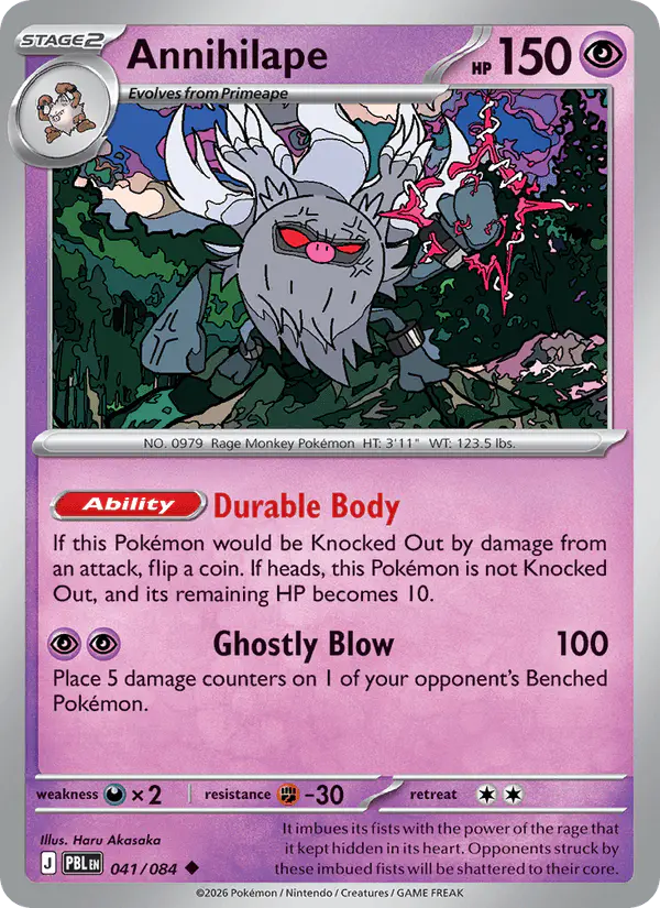 Carta Annihilape 041/084 de Pitch Black