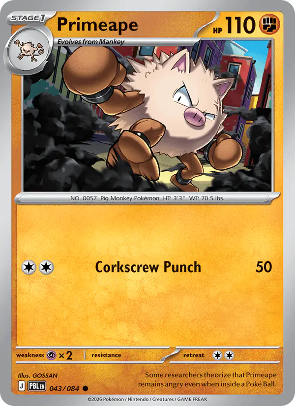Carta Primeape 043/084 de Pitch Black