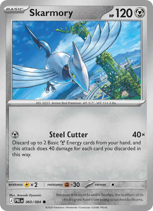Carta Skarmory 060/084 de Pitch Black