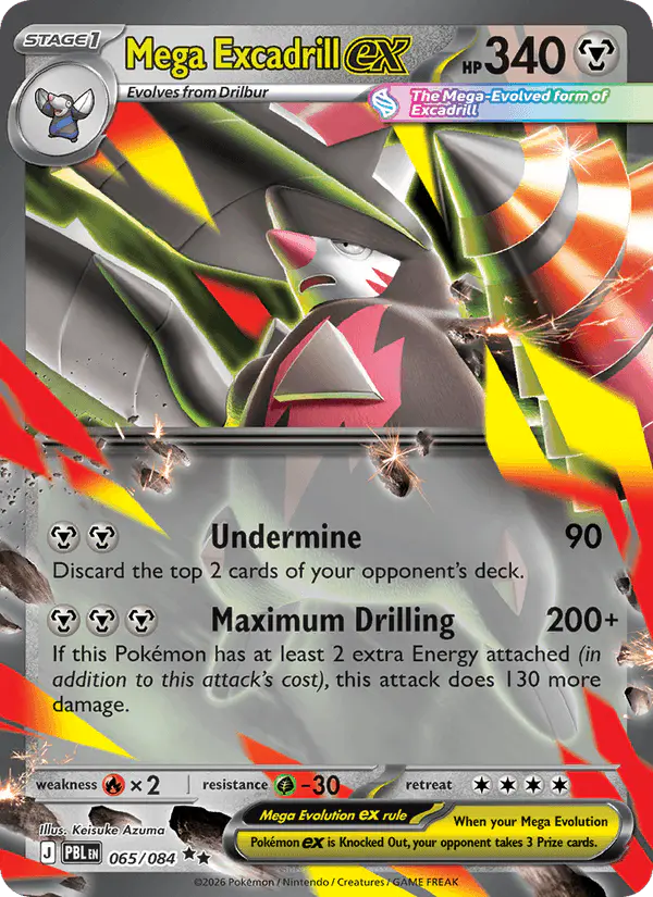 Carta Mega Excadrill ex 065/084 de Pitch Black