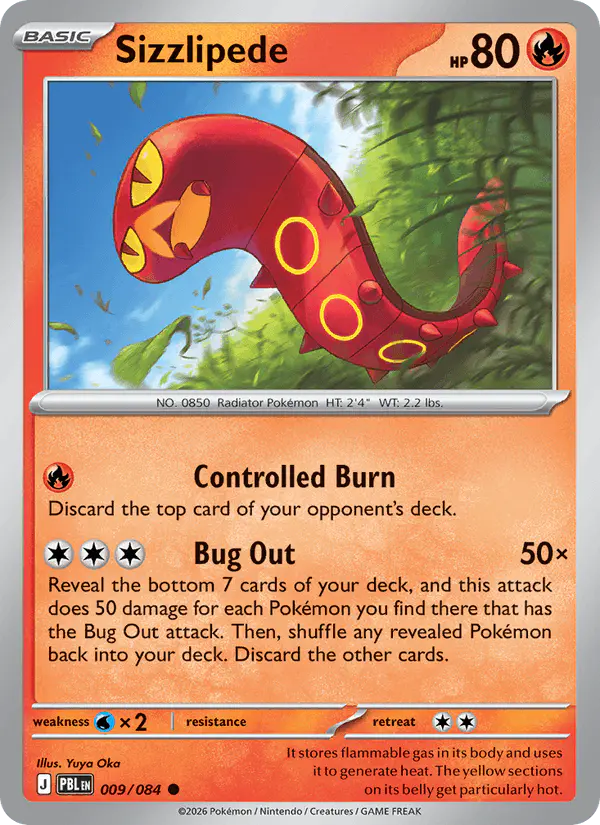 Carta Sizzlipede 009/084 de Pitch Black