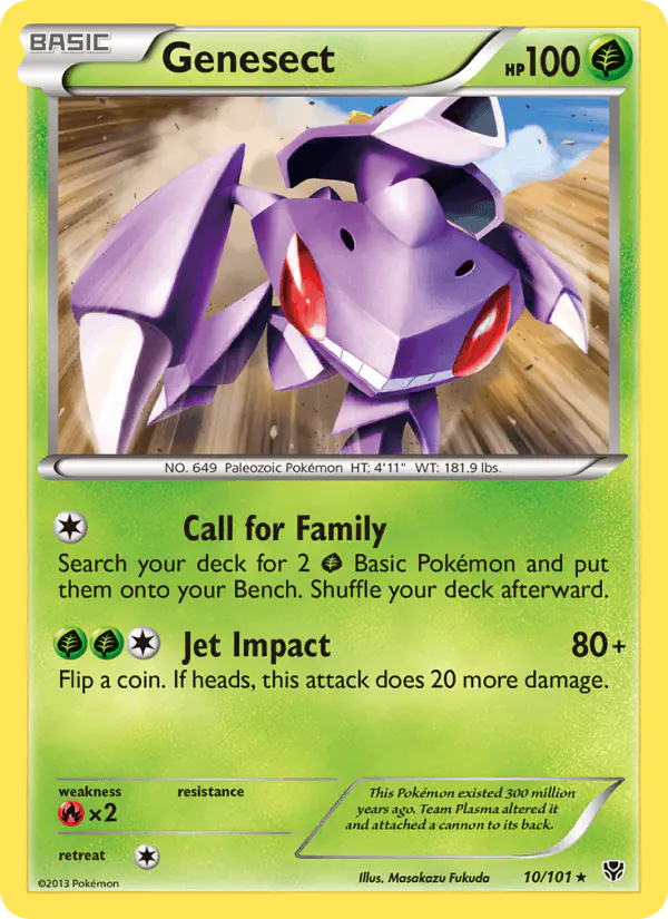 Carta Genesect 10/101 de Plasma Blast