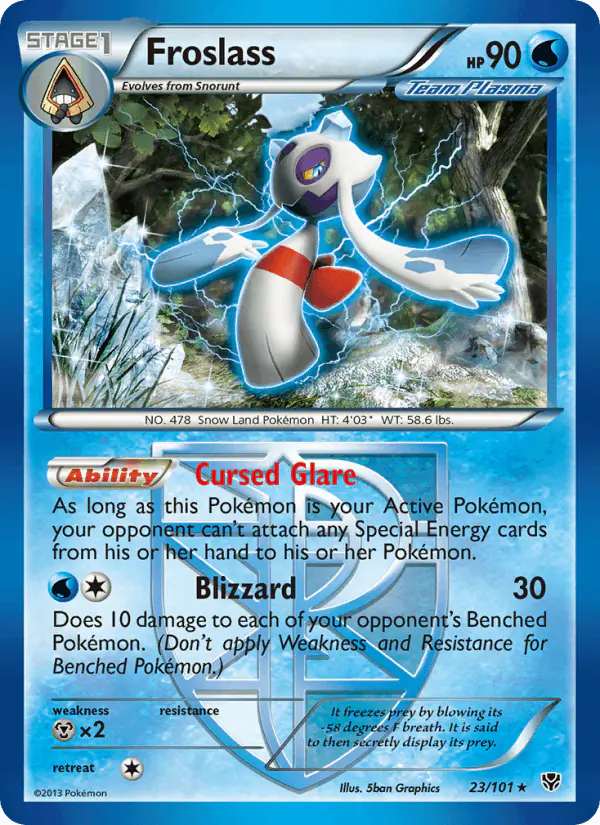 Carta Froslass 23/101 de Plasma Blast