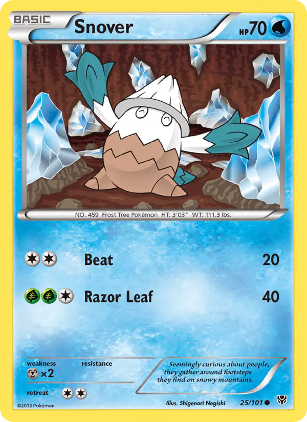 Carta Snover 25/101 de Plasma Blast