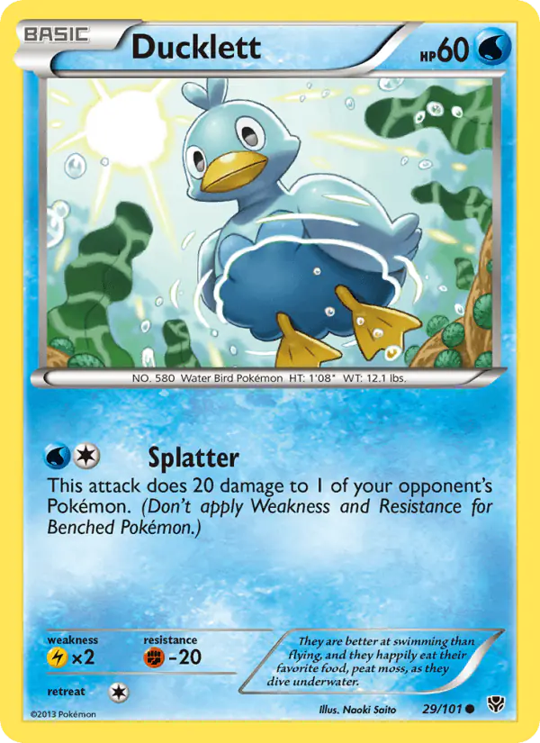 Carta Ducklett 29/101 de Plasma Blast