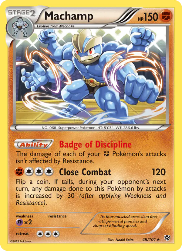Carta Machamp 49/101 de Plasma Blast