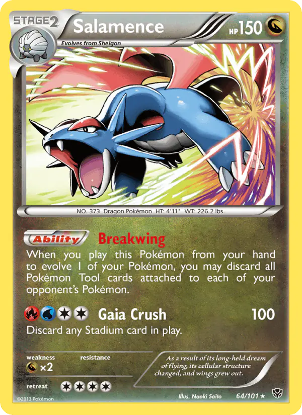 Carta Salamence 64/101 de Plasma Blast