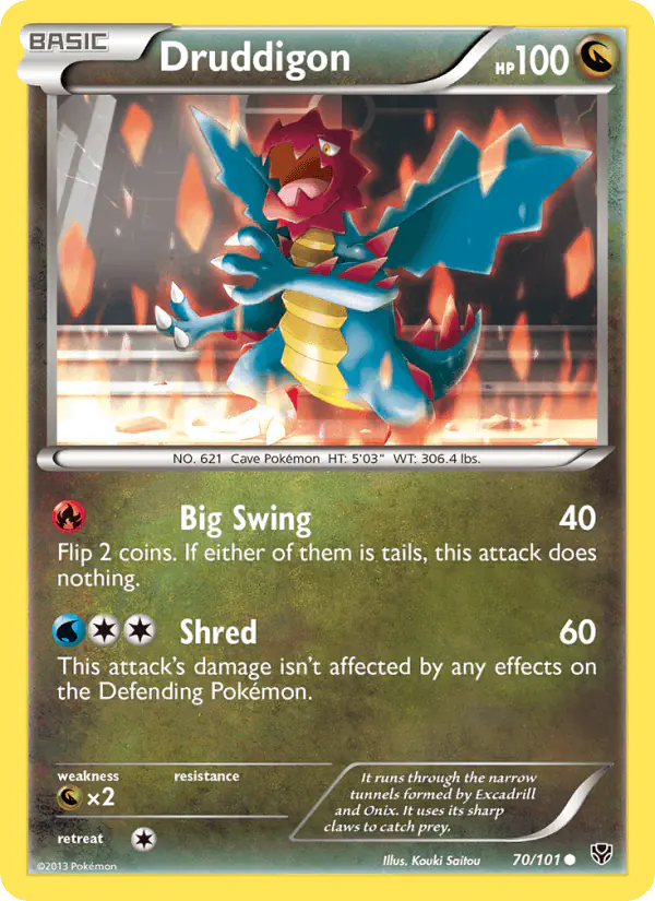 Carta Druddigon 70/101 de Plasma Blast