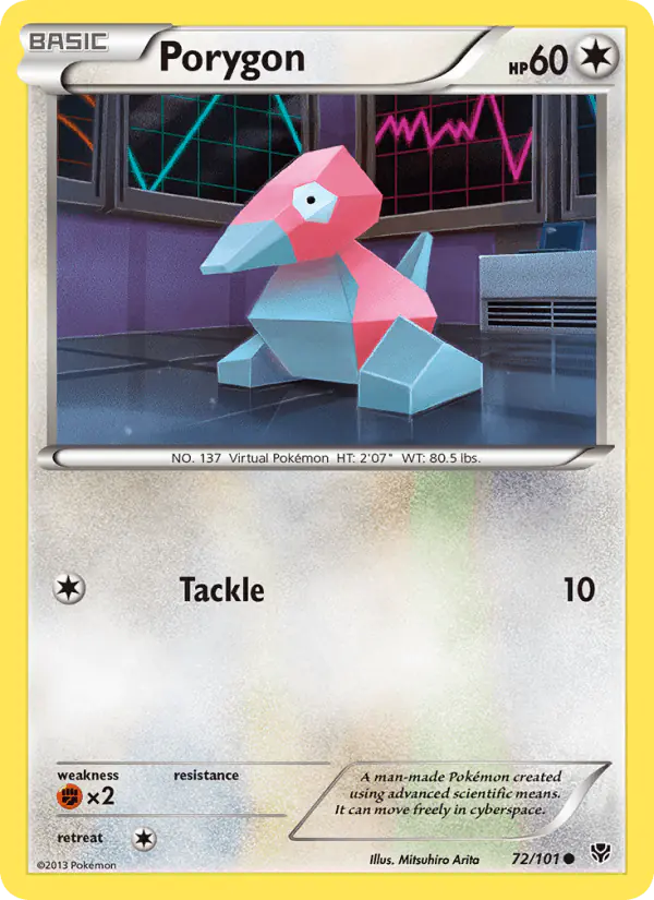 Carta Porygon 72/101 de Plasma Blast