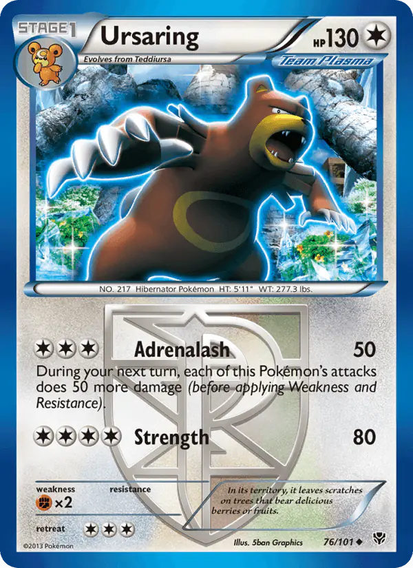Carta Ursaring 76/101 de Plasma Blast