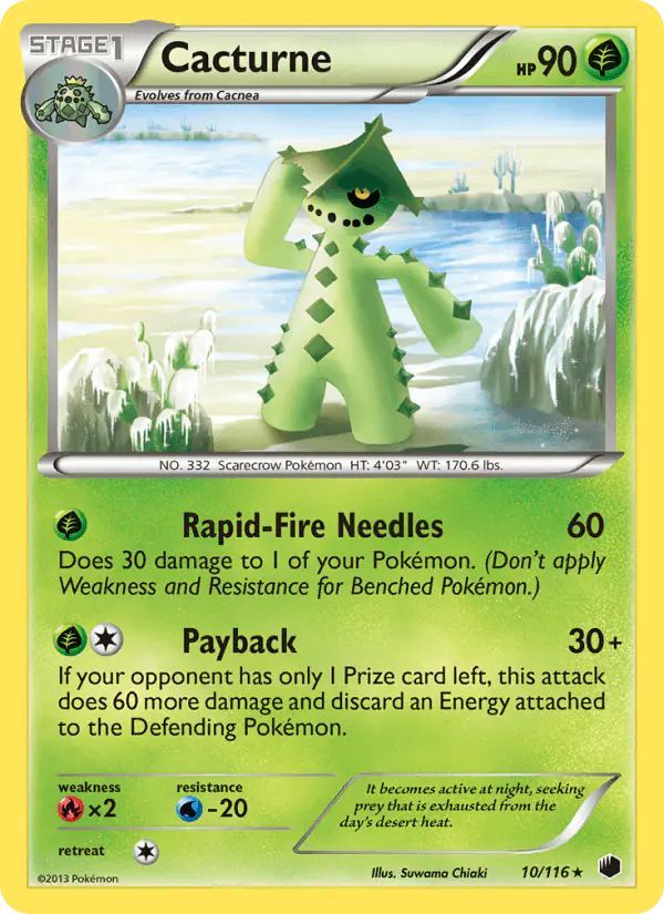Carta Cacturne 10/116 de Plasma Freeze