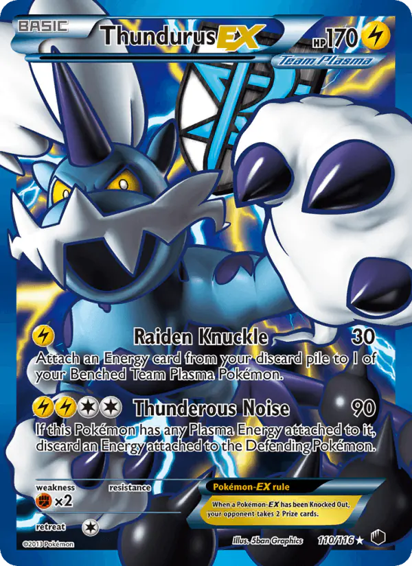 Carta Thundurus-EX 110/116 de Plasma Freeze