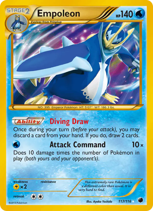 Carta Empoleon 117/116 de Plasma Freeze
