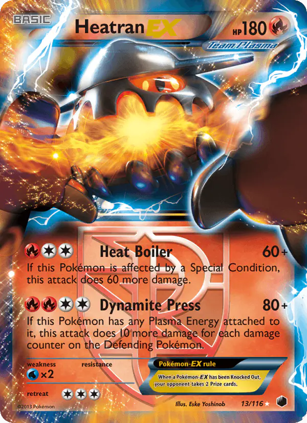 Carta Heatran-EX 13/116 de Plasma Freeze