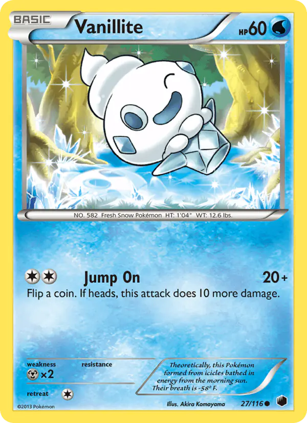 Carta Vanillite 27/116 de Plasma Freeze