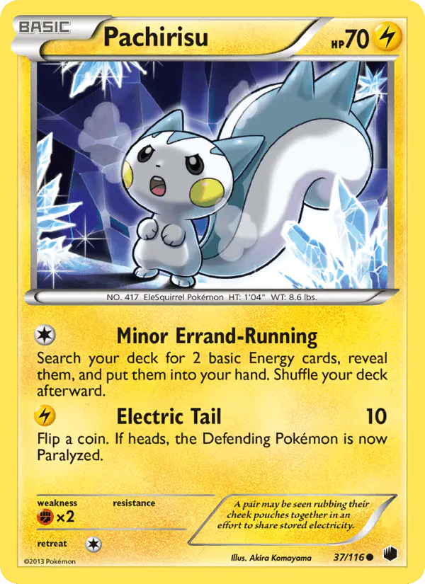 Carta Pachirisu 37/116 de Plasma Freeze