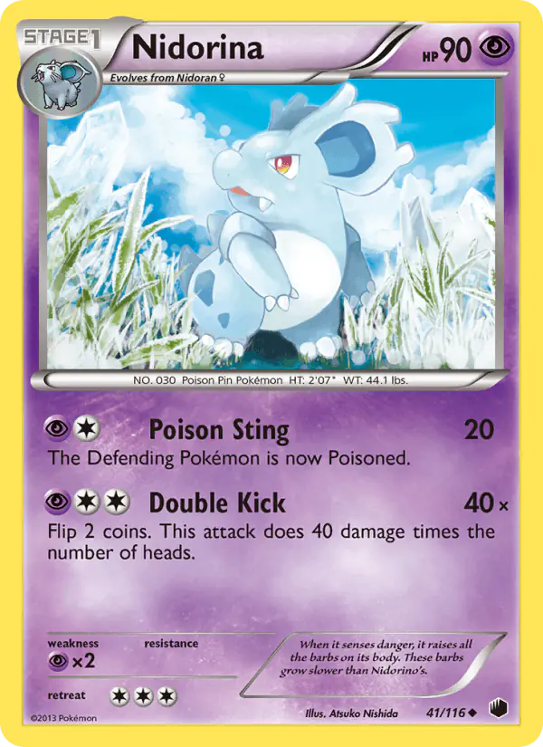 Carta Nidorina 41/116 de Plasma Freeze