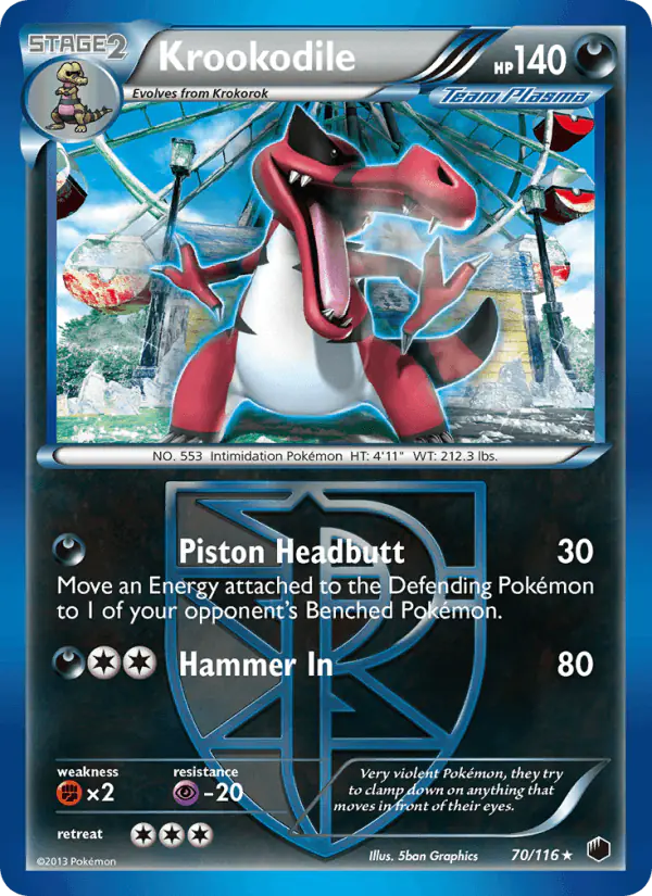 Carta Krookodile 70/116 de Plasma Freeze