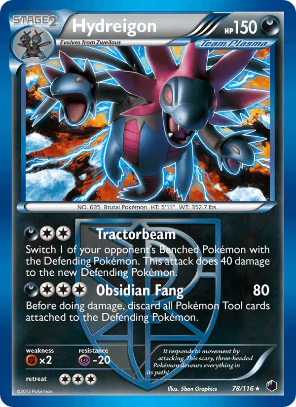 Carta Hydreigon 78/116 de Plasma Freeze