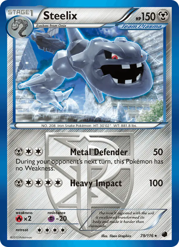 Carta Steelix 79/116 de Plasma Freeze