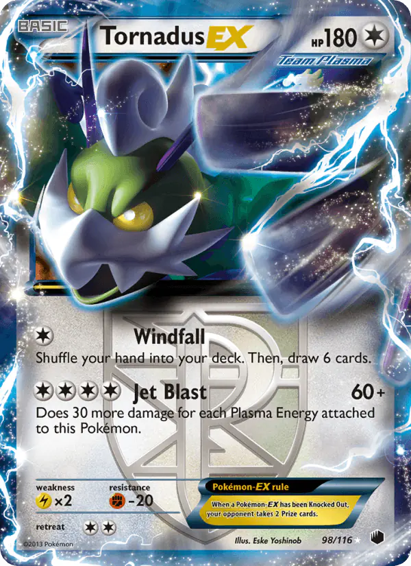 Carta Tornadus-EX 98/116 de Plasma Freeze