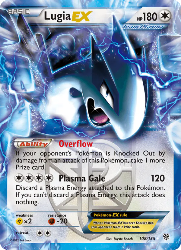 Carta Lugia-EX 108/135 de Plasma Storm