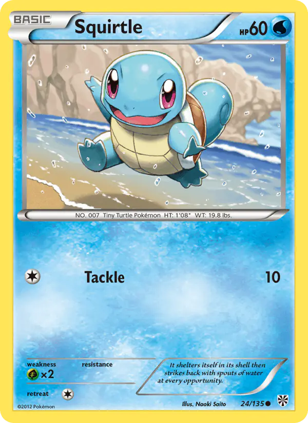 Carta Squirtle 24/135 de Plasma Storm