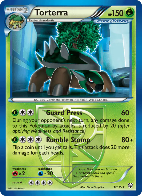 Carta Torterra 3/135 de Plasma Storm