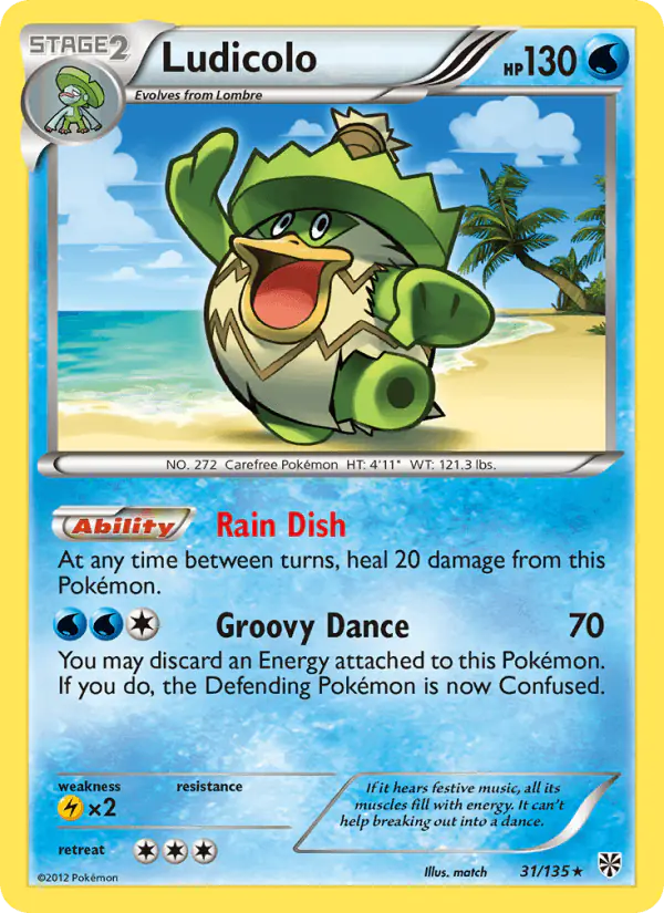 Carta Ludicolo 31/135 de Plasma Storm