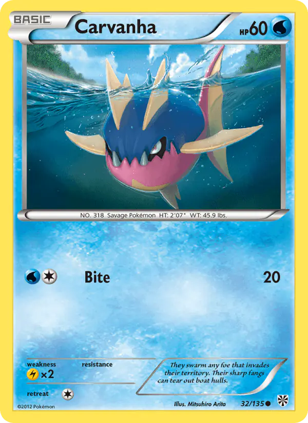 Carta Carvanha 32/135 de Plasma Storm