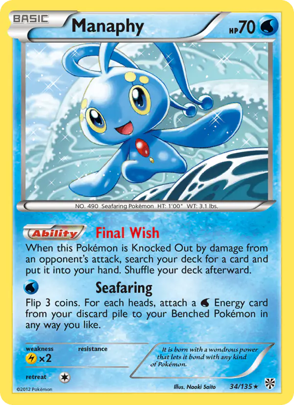 Carta Manaphy 34/135 de Plasma Storm