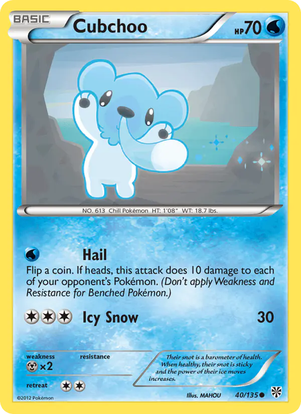 Carta Cubchoo 40/135 de Plasma Storm