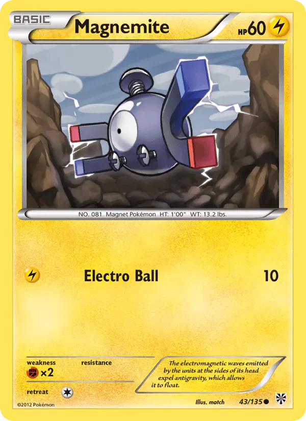Carta Magnemite 43/135 de Plasma Storm