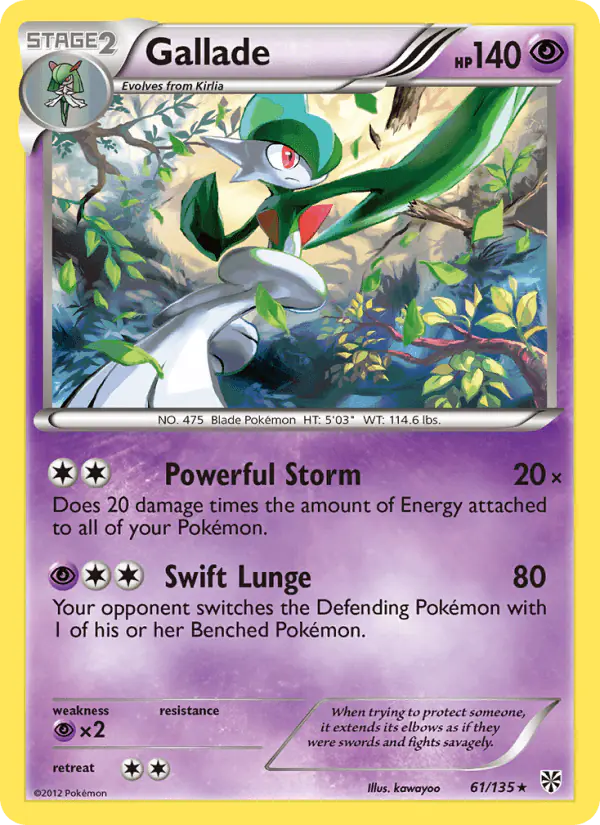 Carta Gallade 61/135 de Plasma Storm