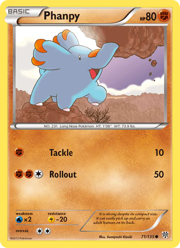 Carta Phanpy 71/135 de Plasma Storm