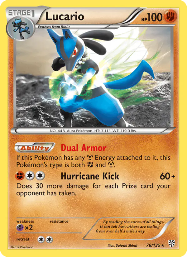 Carta Lucario 78/135 de Plasma Storm