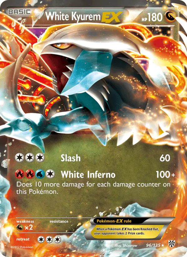 Carta White Kyurem-EX 96/135 de Plasma Storm