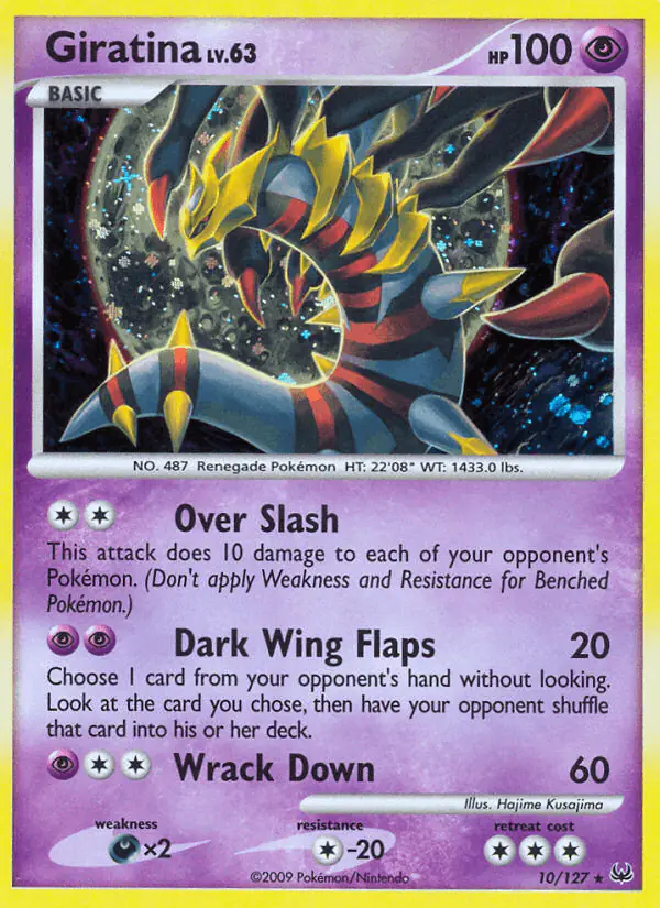 Carta Giratina 10/127 de Platinum