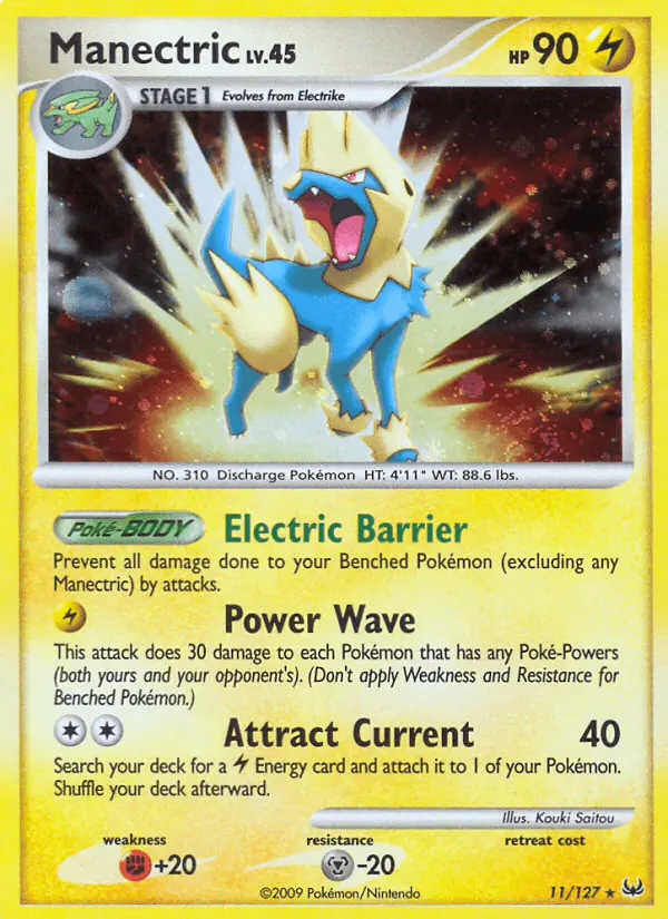 Carta Manectric 11/127 de Platinum